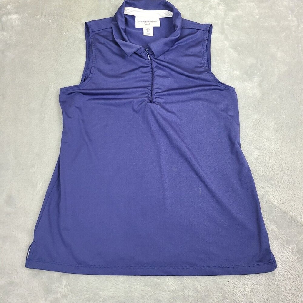 Tommy Bahama Golf ‎ Blue Collared Tank Top Womens Size Large